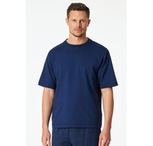 Schiesser Heren Shirt 1/2  navy 183536 58/3XL