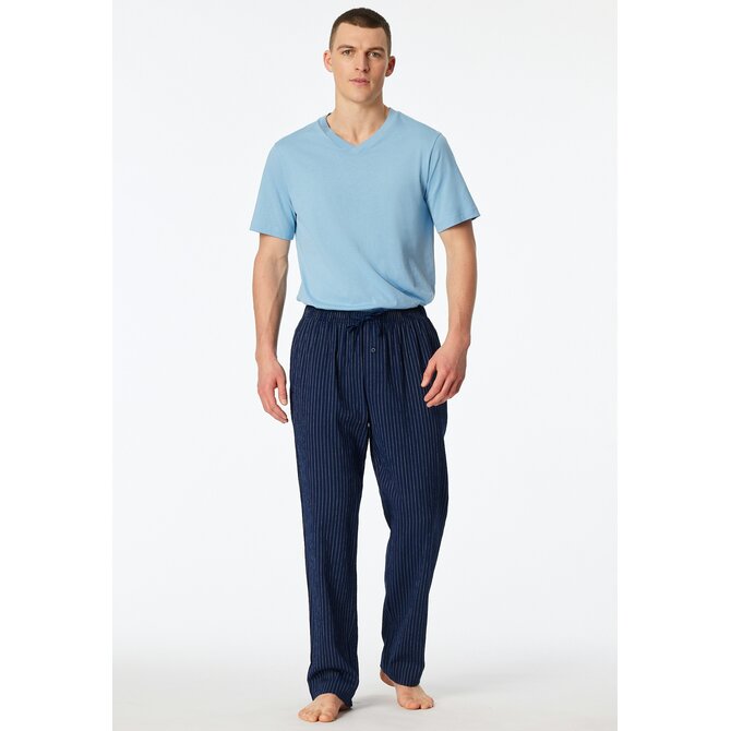 Schiesser Heren Long Pants navy 183544 50/M