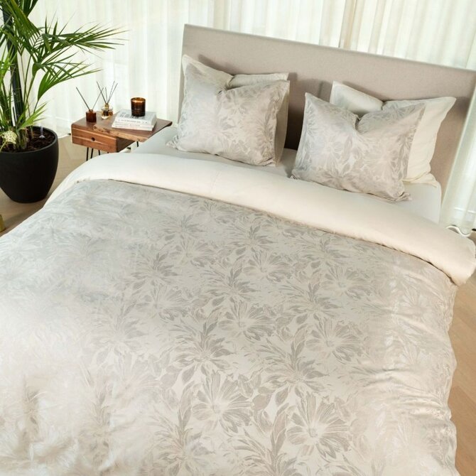 Kayori Kaede Dekbedovertrek  Tencel   240x200220  Zilvergrijs