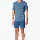 Schiesser Schiesser Heren Pyjama Short atlantic blue  183117 52/L