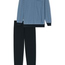 Schiesser Schiesser Heren Pyjama Long  blue 181162 54/XL