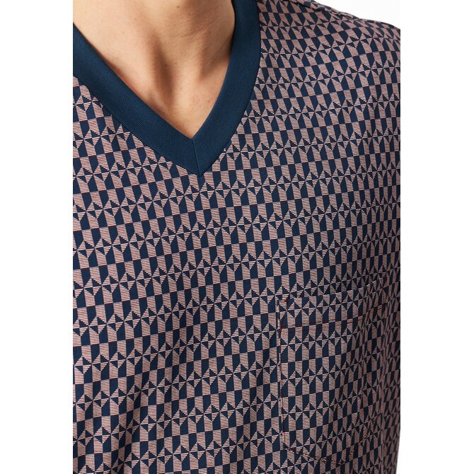 Schiesser Heren Pyjama Short red  181161 54/XL