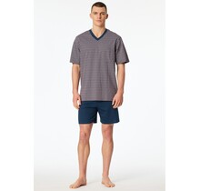 Schiesser Heren Pyjama Short red  181161 52/L