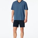 Schiesser Schiesser Heren Pyjama Short blue 181161 58/3XL