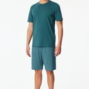 Schiesser Schiesser Heren Pyjama Short green  181157 58/3XL