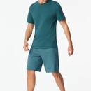 Schiesser Schiesser Heren Pyjama Short green  181157 58/3XL