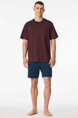 Schiesser Heren Pyjama Short red  181155 54/XL