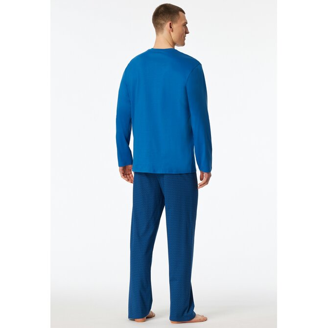 Schiesser Heren Pyjama Long  aquarium 181154 52/L