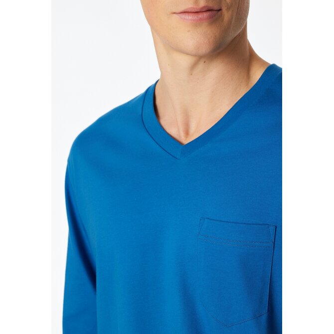 Schiesser Heren Pyjama Long  aquarium 181154 56/XXL