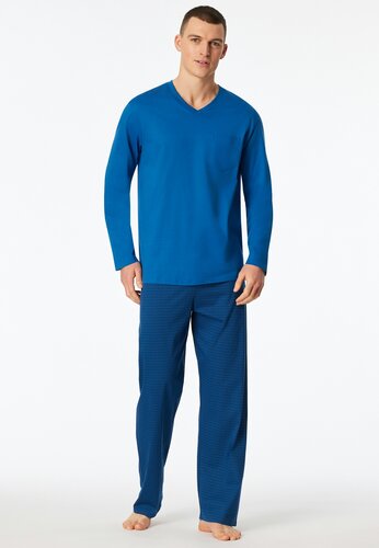 Schiesser Schiesser Heren Pyjama Long aquarium 181154 48/S