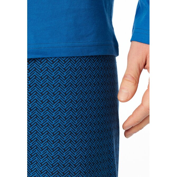 Schiesser Heren Pyjama Long  aquarium 181154 48/S