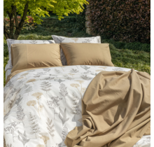 Dommelin dekbedovertrek Erbe Satijn 400TC Ecru-Ecru 240x200/220