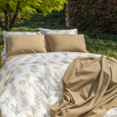 Dommelin Dommelin dekbedovertrek Erbe Satijn 400TC Ecru-Ecru 140x200/220