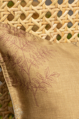 Dommelin sierkussen Erbe Satijn 400TC Brons-Camel 30x50