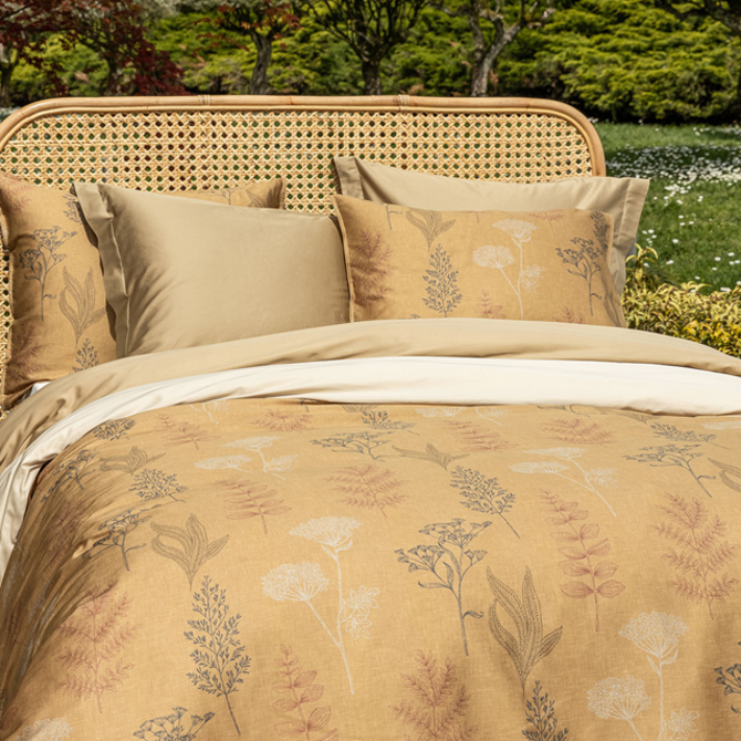 Dommelin sierkussen Erbe Satijn 400TC Brons-Camel 30x50