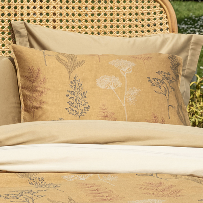 Dommelin sierkussen Erbe Satijn 400TC Brons-Camel 30x50