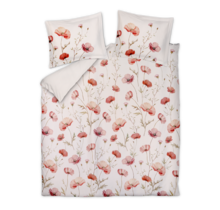 Vandyck Dekbedovertrek Poppy Fields creamtan 240x200/220