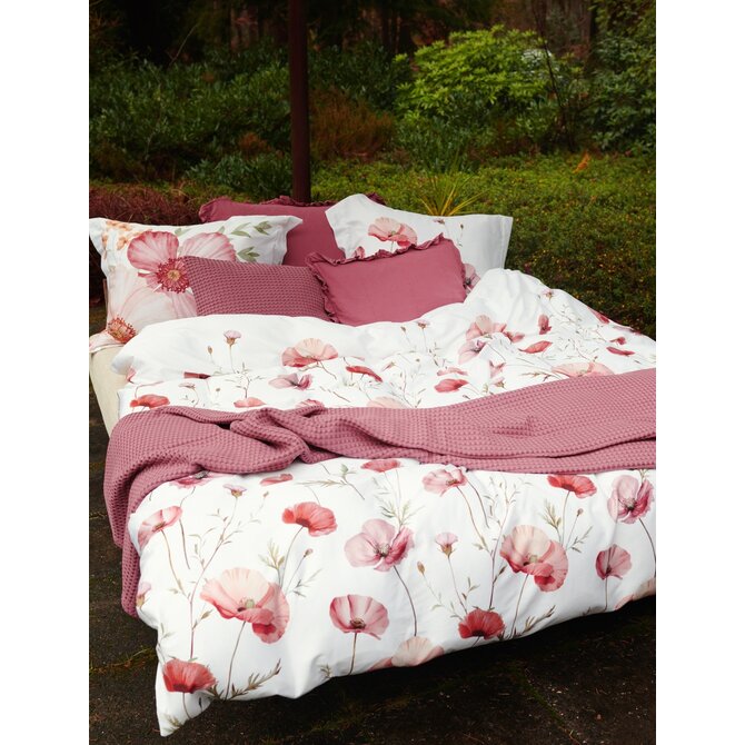 Vandyck Dekbedovertrek Poppy Fields creamtan 240x200/220