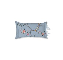 Pip Studio Bamboo Blossom cushion 35x60 Lichtblauw