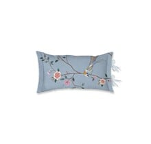 Pip Studio Bamboo Blossom Cushion Licht blauw 35x60 cm