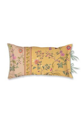 Pip Studio Bodhi Flower Cushion Geel 35x60 cm