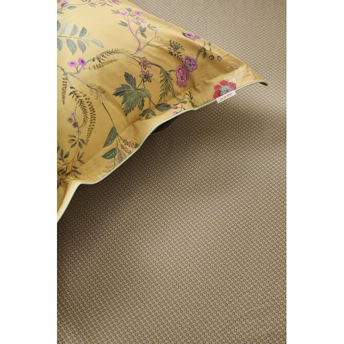 Pip Studio Hoeslaken Twinkle Star  Geel kaki 100x200 cm