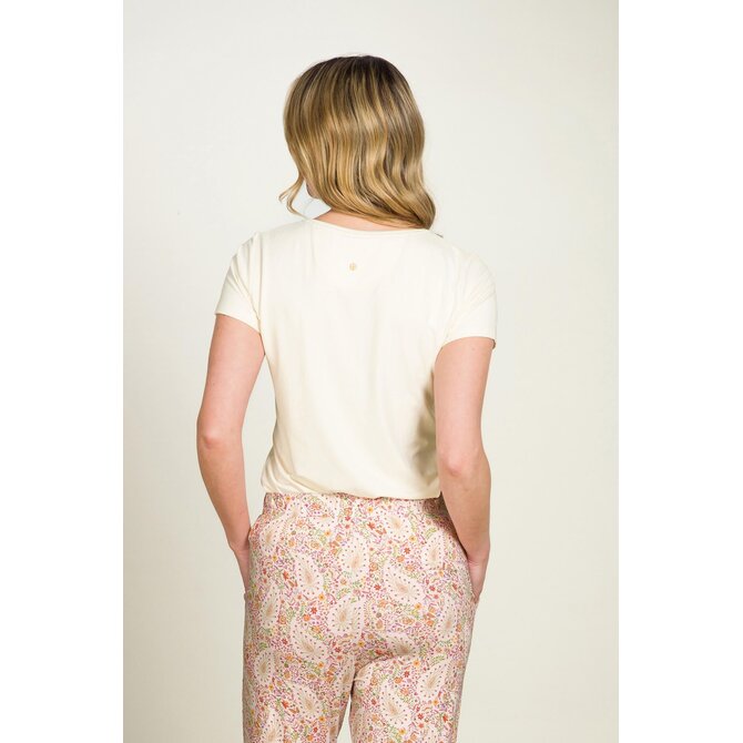 Pip Studio Toy Short Sleeve Top Solid Owhite M