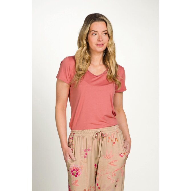 Pip Studio Toy Short Sleeve Top Solid Pink M