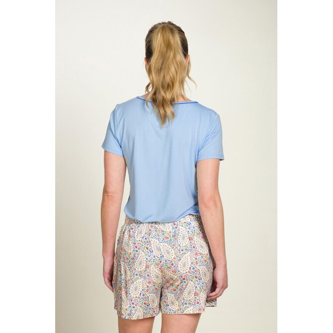 Pip Studio Toy Short Sleeve Top Solid Blue L