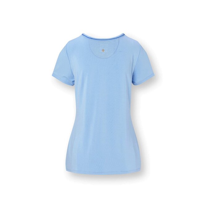 Pip Studio Toy Short Sleeve Top Solid Blue XL