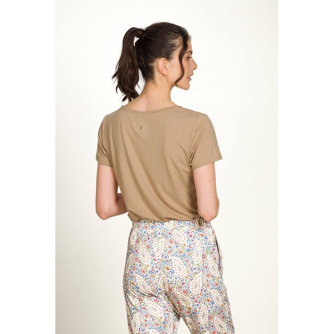 Pip Studio Toy Short Sleeve Top Solid Sand XL