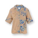 Pip Studio Pip Studio Flora Short Sleeve Top Marigold Blue M