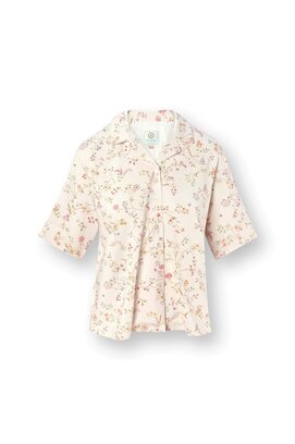 Pip Studio Flora Short Sleeve Top Little Delhi Owhite L