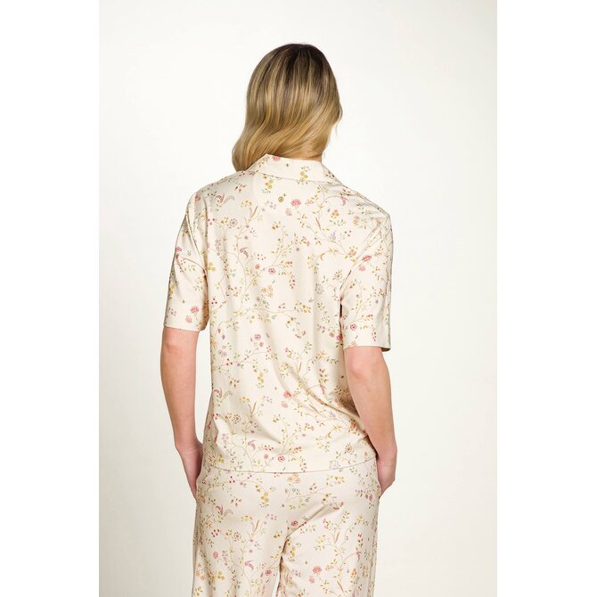 Pip Studio Flora Short Sleeve Top Little Delhi Owhite L