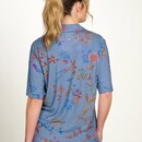 Pip Studio Pip Studio Flora Short Sleeve Top Bodhi Flower Blue S