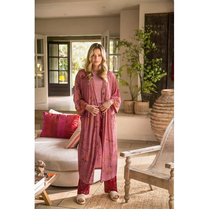 Pip Studio Noa Kimono Bodhi Flower Dpink XL