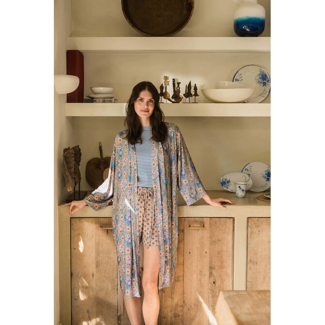 Pip Studio Naomi Kimono Ornamento Blue XL