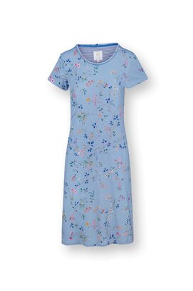 Pip Studio Daniela Short Sleeve Nightdress Delhi Dreams Blue XL