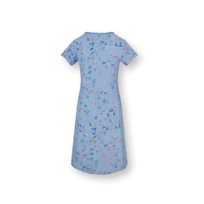 Pip Studio Daniela Short Sleeve Nightdress Delhi Dreams Blue XL