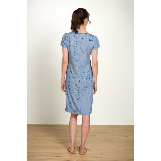 Pip Studio Daniela Short Sleeve Nightdress Delhi Dreams Blue XL