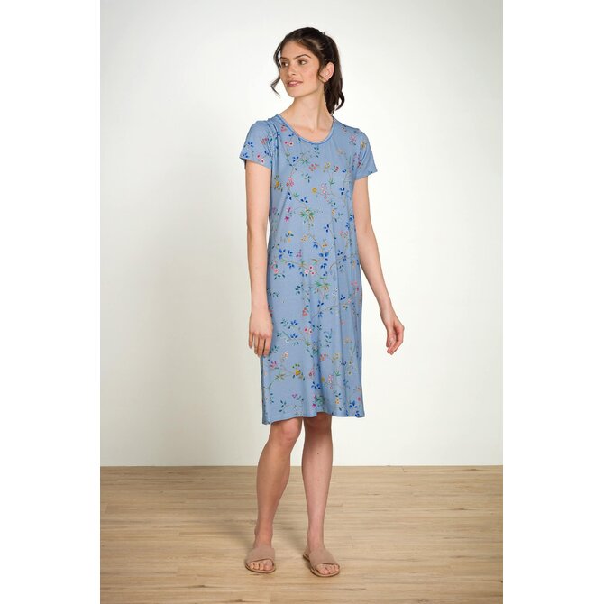 Pip Studio Daniela Short Sleeve Nightdress Delhi Dreams Blue M