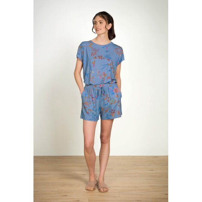 Pip Studio Bob Short Trousers Bodhi Flower Blue L