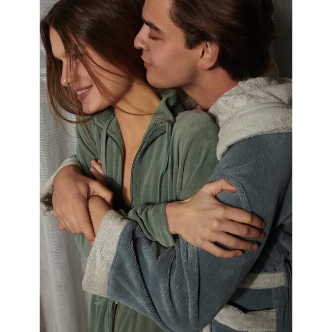 Vandyck Badjas Vogue smokegreen Large