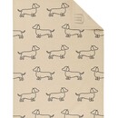 Cawö Cawö Keukendoek We love Dogs 6246 schwarz/beige 50x70