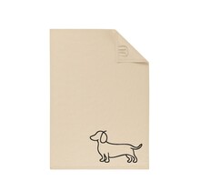 Cawö Keukendoek We love Dogs 6248 schwarz/beige 50x70