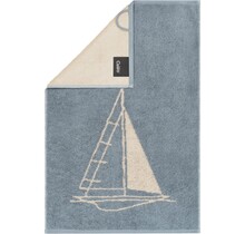 Cawö Postcards Towels Edition 100 Sailing boat Gastendoekje 30x50