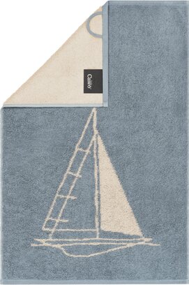 Cawö Postcards Towels Edition 100 Sailing boat Gastendoekje 30x50