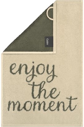 Cawö Postcards Towels Edition 100 enjoy the moment Gastendoekje 30x50