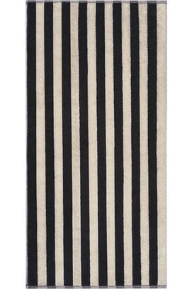 Cawö Bold 6277 zwart/beige Douchlaken 70x140