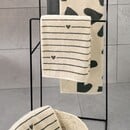 Cawö Cawö Heart Beats 6276 basalt Handdoek 50x100